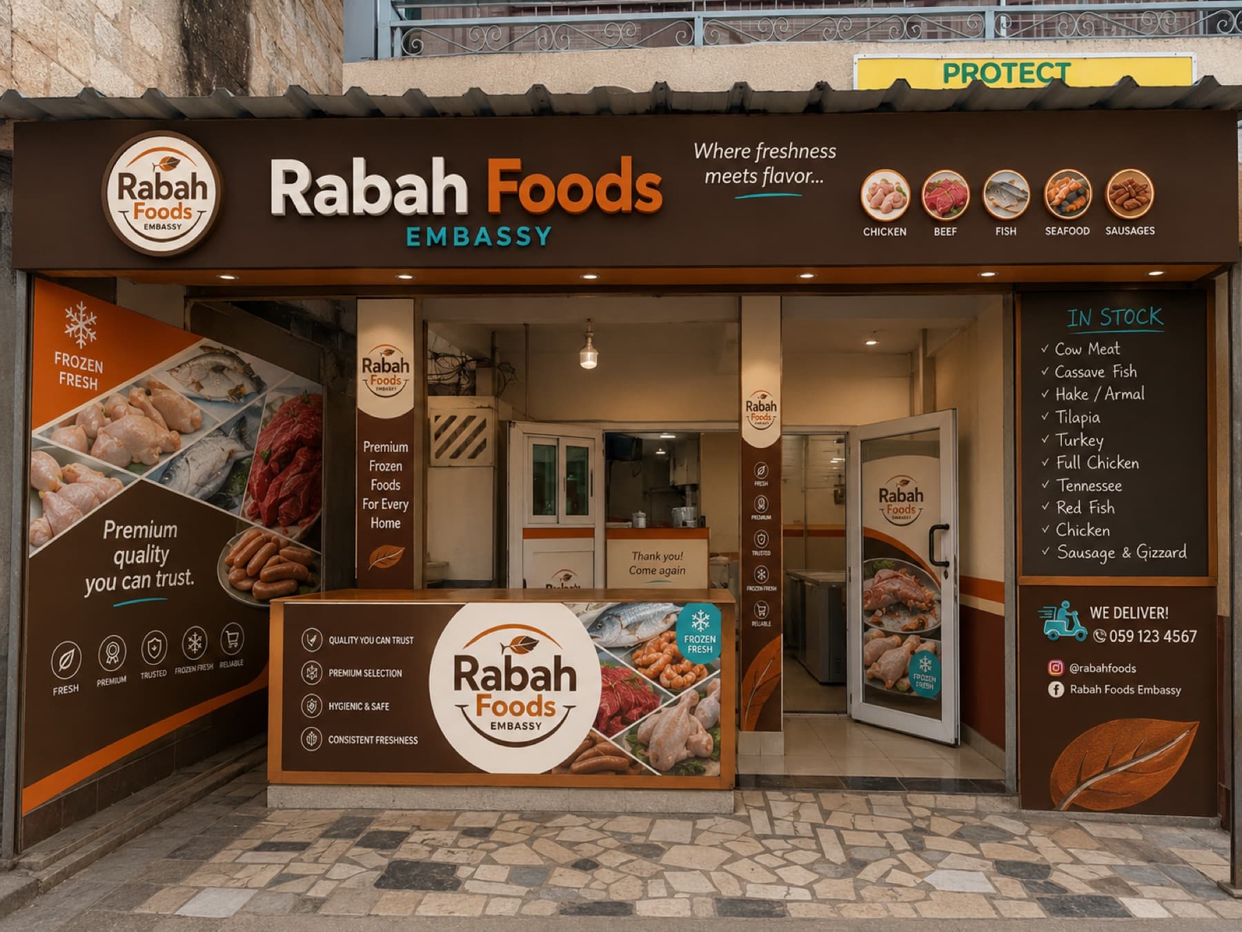 Rabah Foods Embassy storefront